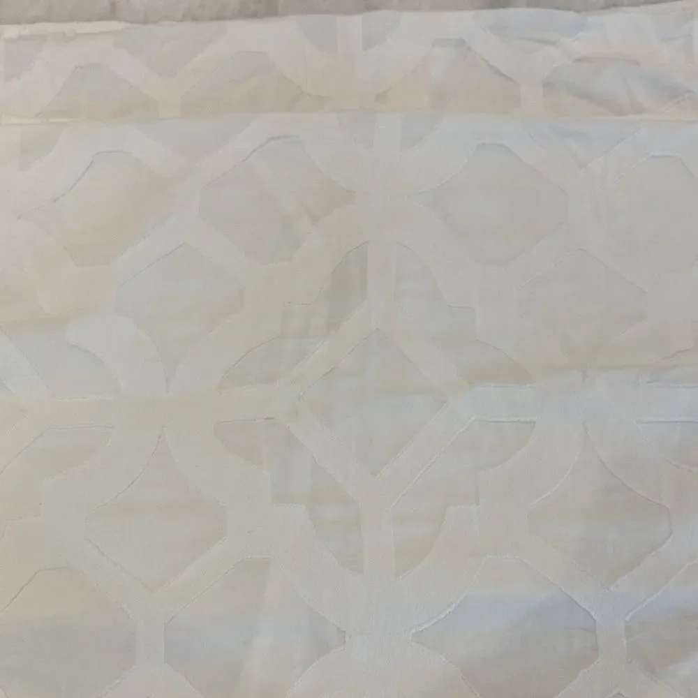 Z Gallerie Set of White Textured Standard Sham Pillow Covers